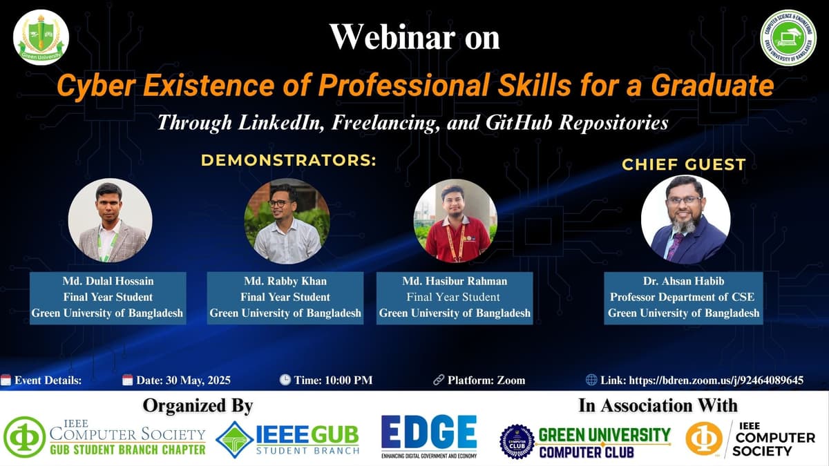 Webinar on Cyber Existence of Professional Skills for a Graduate