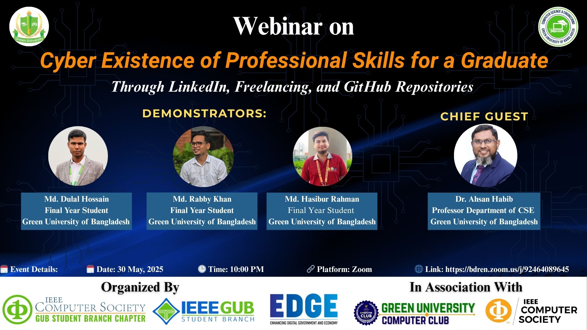Webinar on Cyber Existence of Professional Skills for a Graduate